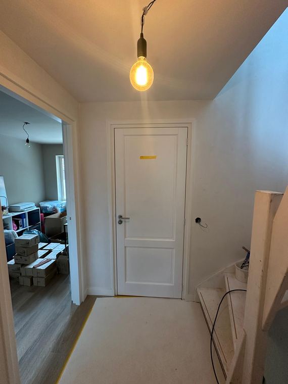 Binnendeur tussen hal en woonkamer